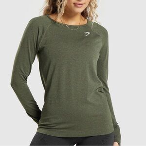 Gymshark espresso vital Long Sleeve Tee